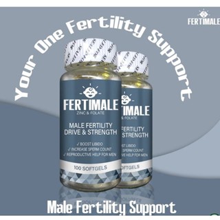 FERTIMALE - ZINC & FOLATE - MALE FERTILITY - DRIVE - STRENGTH - BOOST LIBIDO - INCREASE SPERM COUNT