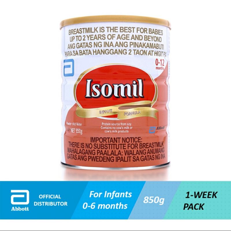 Isomil Advance 850g 012 Month Old Infants for Lactose Intolerance Milk