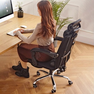 Home Office Chair Gaming Chair Recliner Mesh Home Chair High Back with Headrest and Footrest #8
