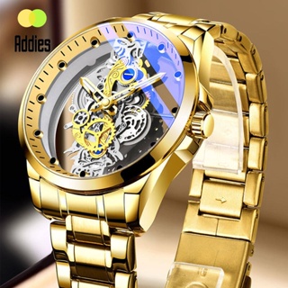 Addies 2022 Luxury Mechanical Automatic Watch for Men Original Waterproof Seiko Hollow Wrist Watch K