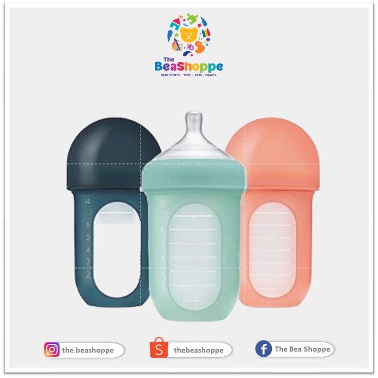 Boon NURSH Reusable Silicone Baby Bottles 8oz Shopee Philippines