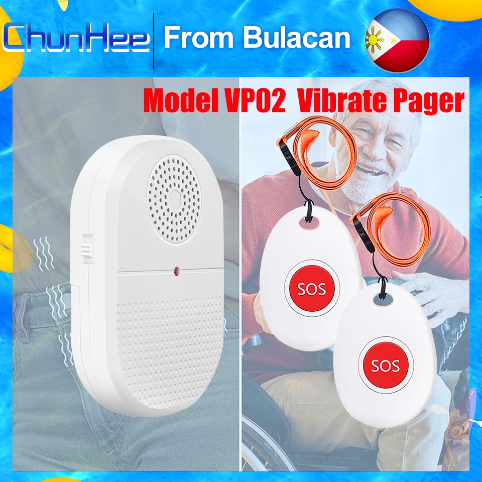 Chunhee Vibrate Caregiver Pager for Elderly Senior Home Care Alert