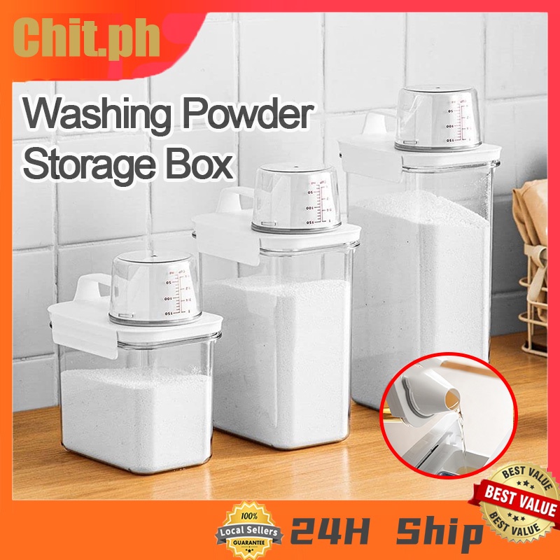 CHIT Washing Powder Storage Box Cereal Jar Food Container Airtight