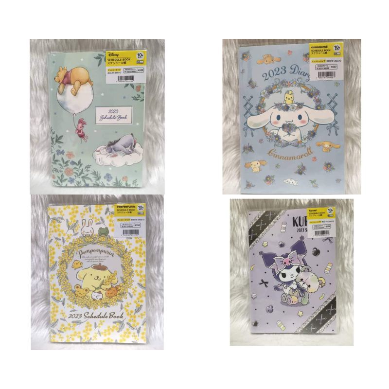 new-sanrio-license-b6-schedule-book-2023-kuromi-pompompurin