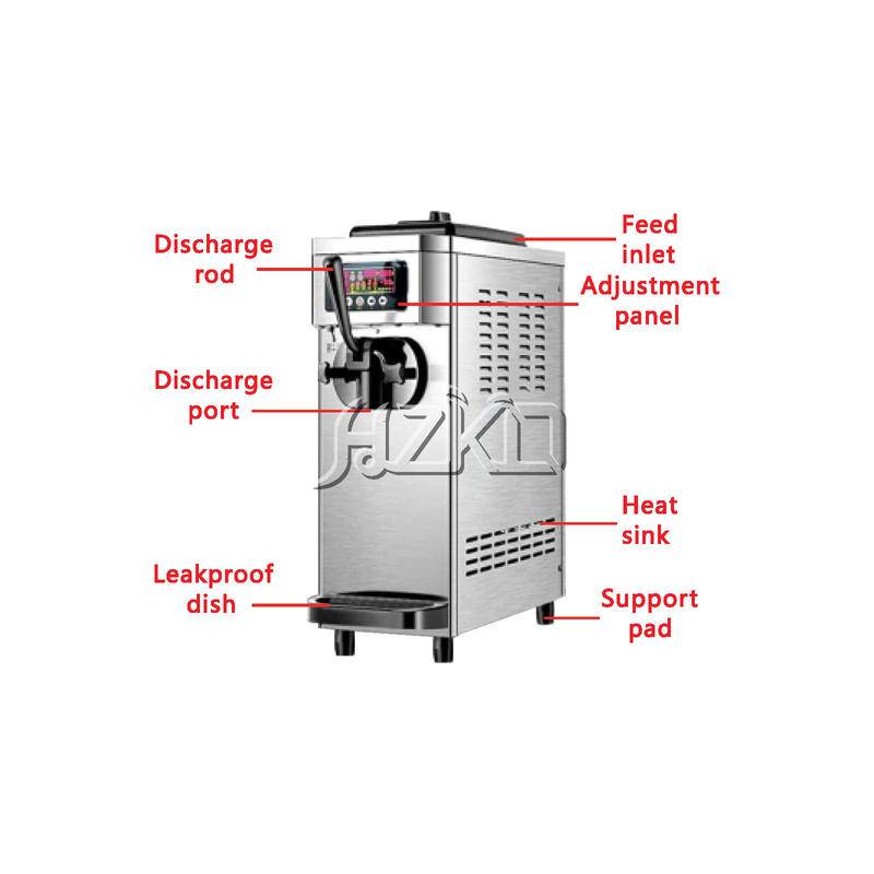 Hzko ice cream machine Commercial ice cream machine Full automatic ice
