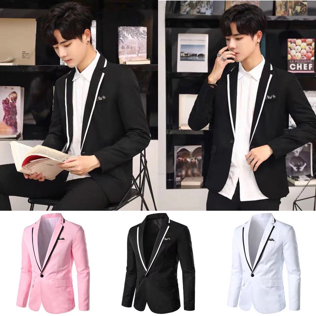 2pcs men's plus size formal blazer suit slim fit tuxedo coat pants ...