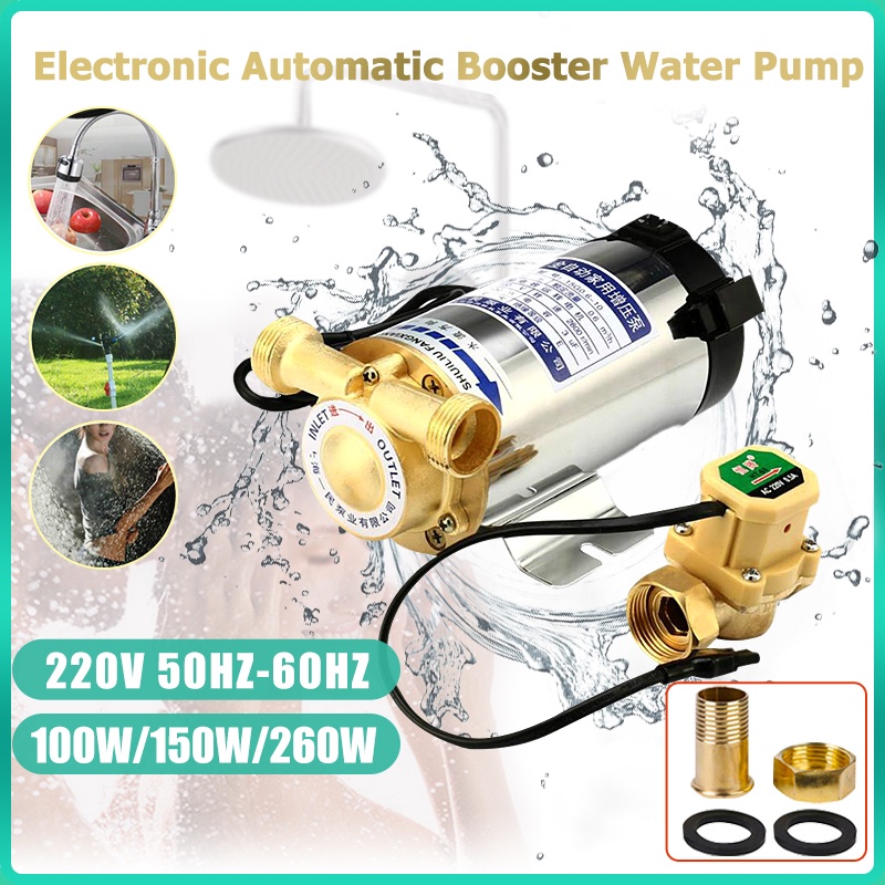 Electronic Water Booster Pump Automatic 220v 100w 150w 260w Home Shower