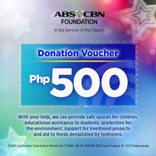 ABS-CBN Foundation Php 500 Donation Voucher