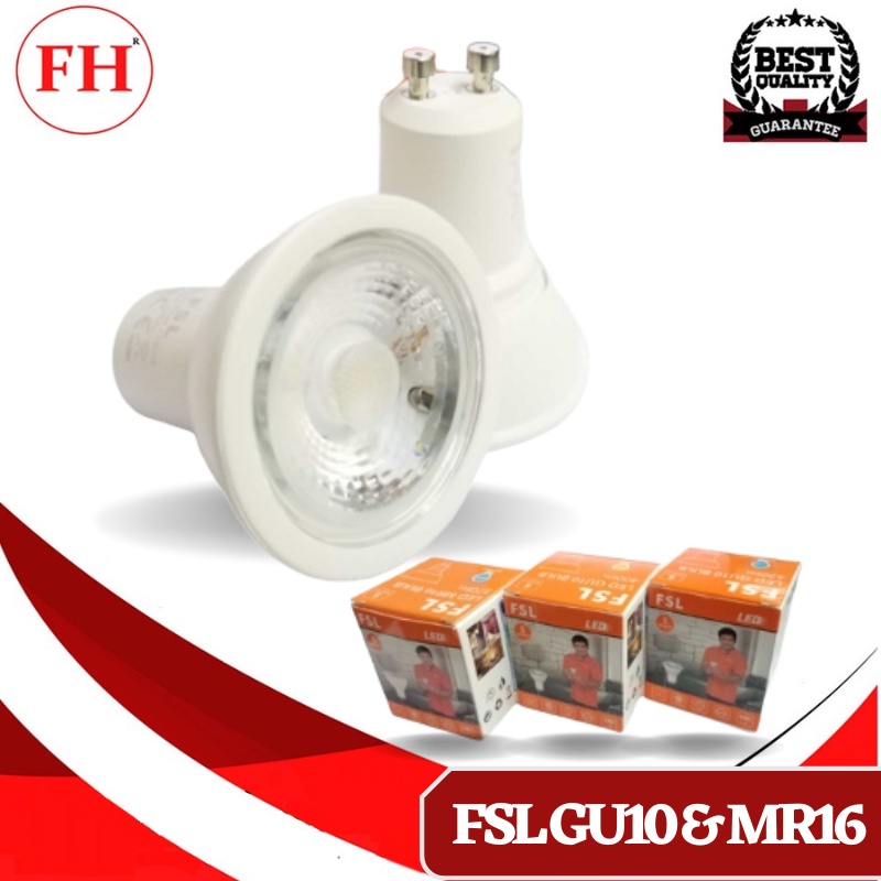 FSL LED MR16 & GU10 Bulb 5 Watts Daylight and Warm White High Quality LED Bulb Shopee Philippines