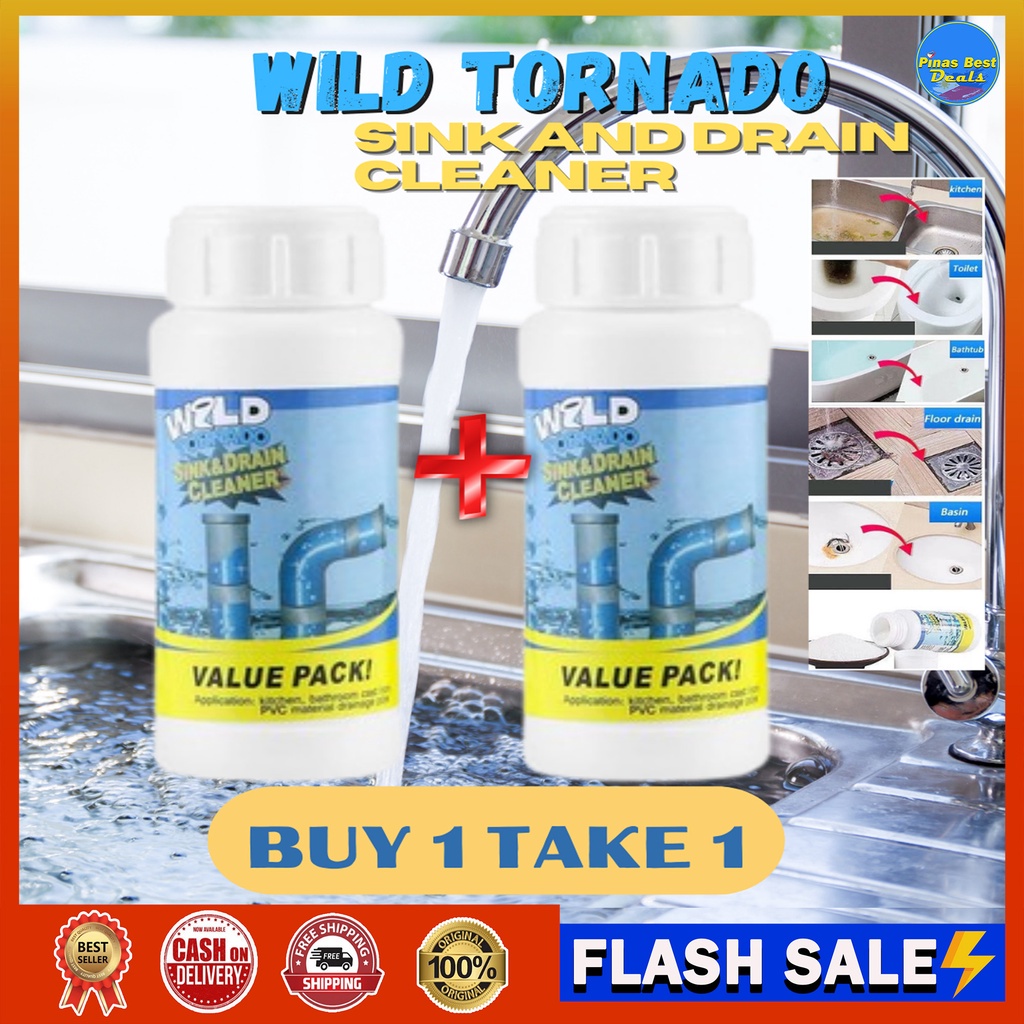 Original Buy1 Take1 Household Wild Tornado Powerful Sink&Drain Pang Tanggal Ng Mga Naka Bara
