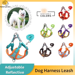 Pet leash Dog Harness With Leash Pet Adjustable Reflective Harness Vest for Dog Cat leash harness