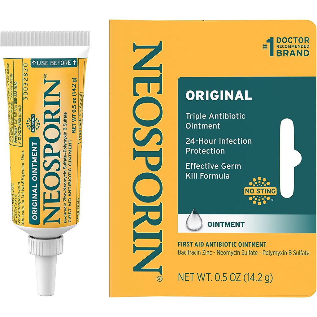 BandAid Neosporin Original First Aid Antibiotic Ointment Wound Care