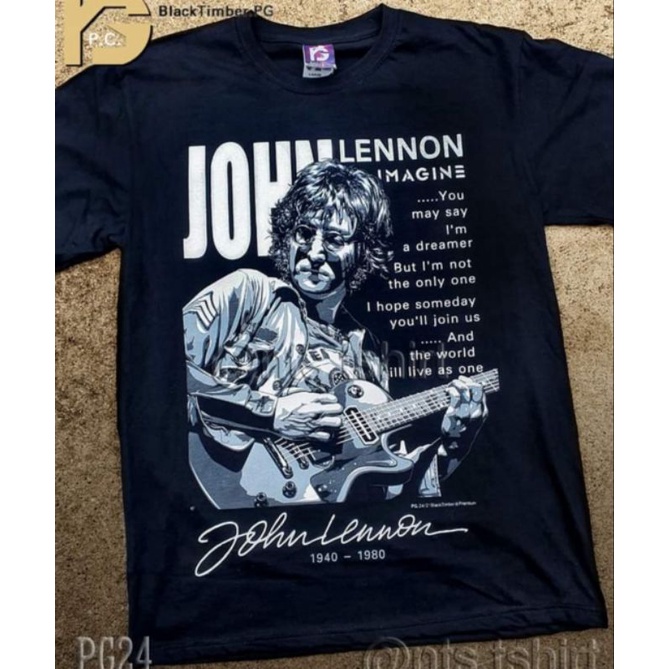 John Lennon BlackTimber/NTS brand Rock band shirt size S M L XL ...