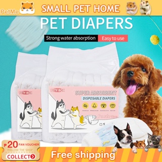 PetMe Disposable pet diapers Pet Female Dog Diaper (10PCS PER PACK) S/M/L/XL High Quality Disposable