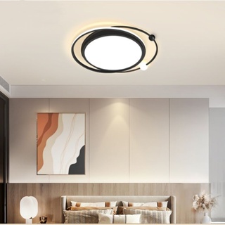 (COD) Remote control three color dimming ceiling lamp Nordic LED ceiling lamp Bedroom ceiling lamp #6