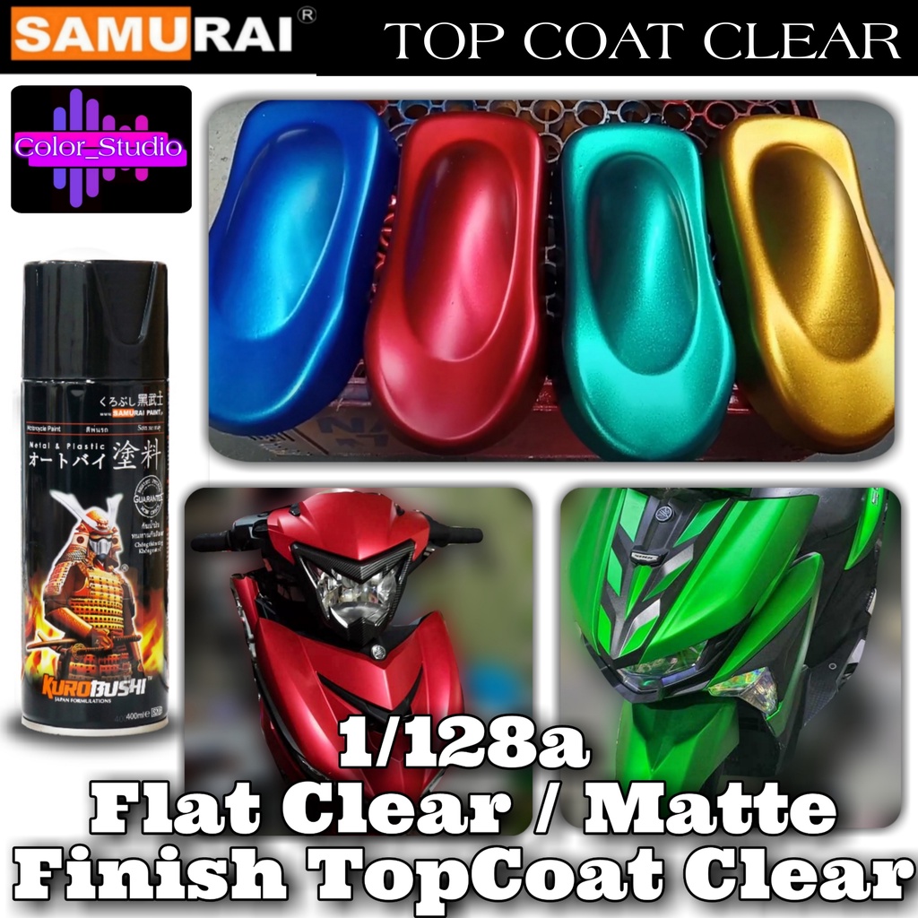 Samurai Spray Paint A Flat Clear Top Coat Cash On Delivery Cod Shopee Philippines