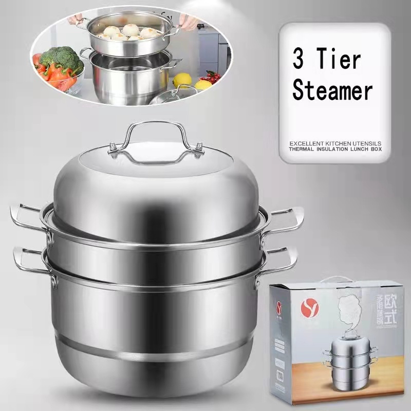 steamer 3 layer stainless food steamer stainless steamer 3 layer