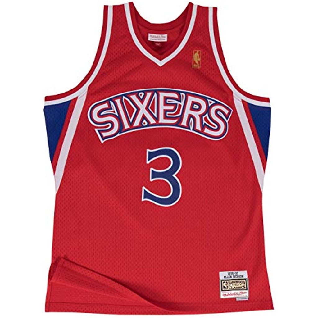 Mitchell & Ness Philadelphia 76ers Allen Iverson 1996 Road Swingman ...