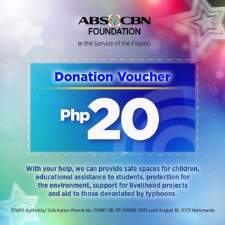ABS-CBN Foundation Php 20 Donation Voucher