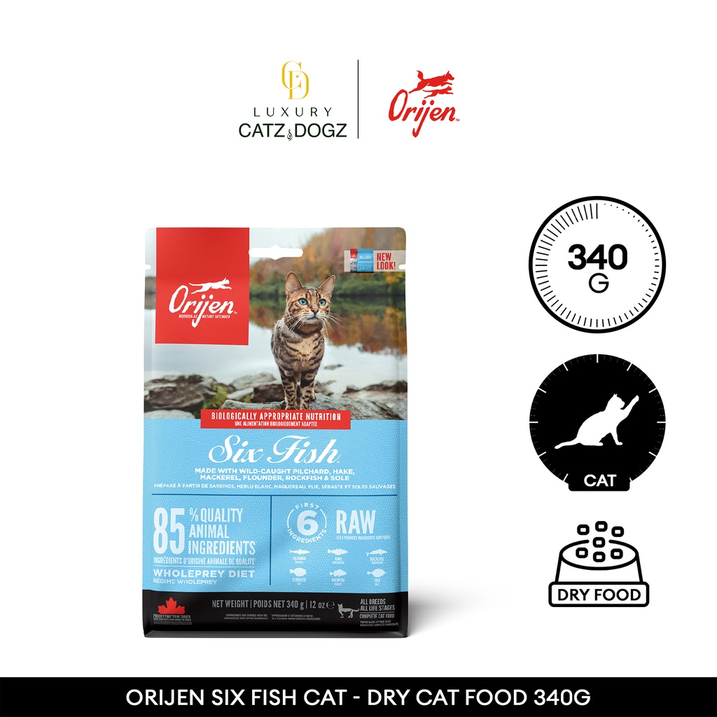 Orijen Six Fish Cat I Dry Cat Food 340g