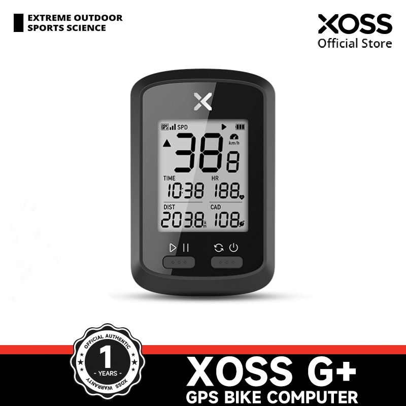 XOSS G+ Bike Computer Wireless GPS Cycling Speedometer Odometer Cadence