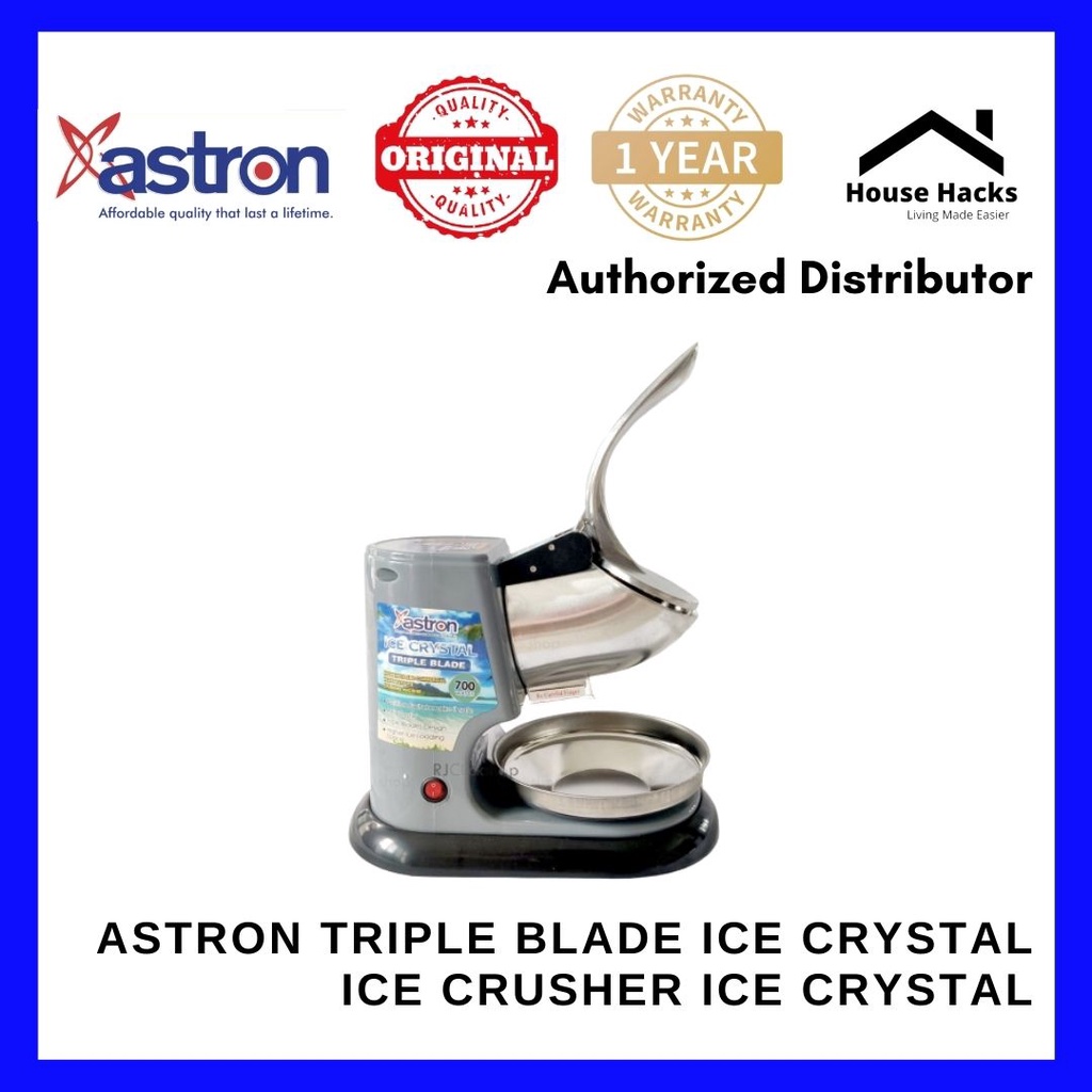 Astron Triple Blade Ice Crystal Ice Crusher ICE CRYSTAL (House Hacks