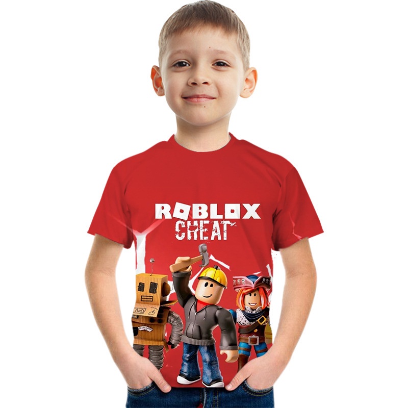 Roblox tshirt for kids boy 3D Printed Anime korean tshirt for kids Tops ...