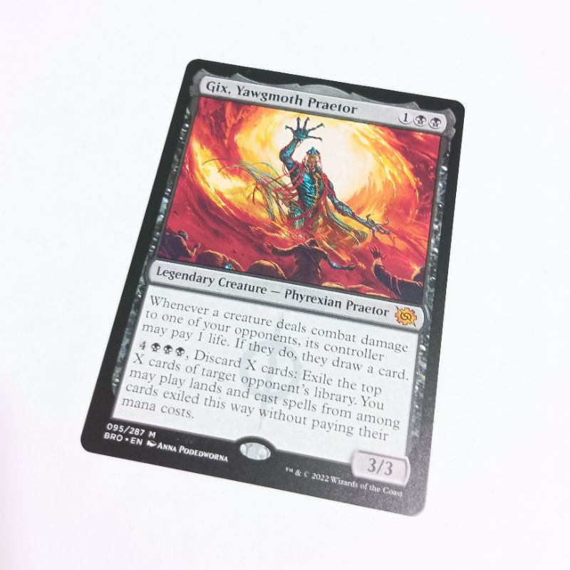 MTG Card GIX, YAWHMOTH PRAETOR Magic the Gathering Trading Card Game ...