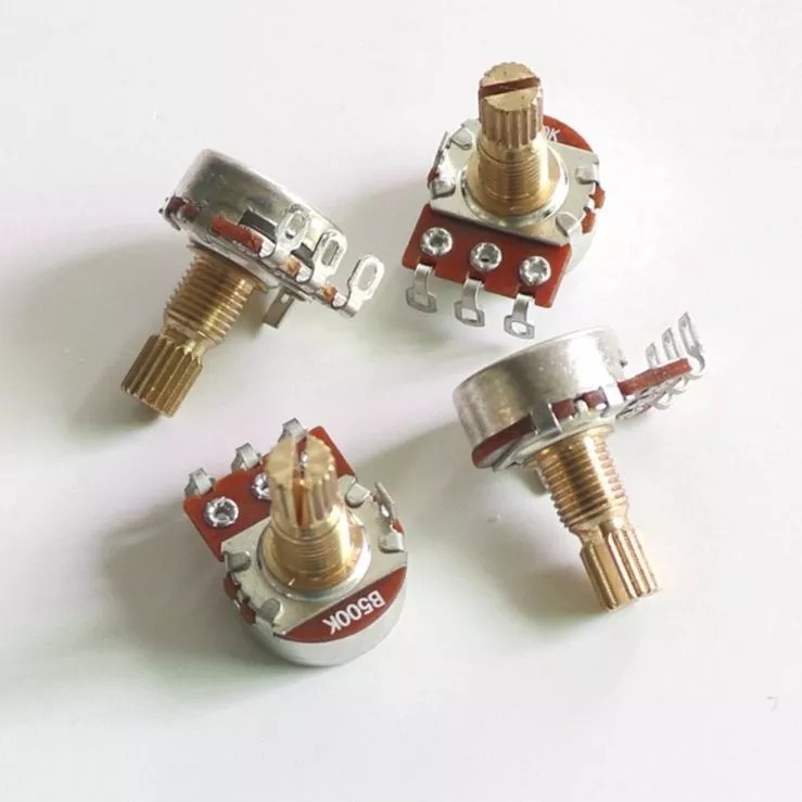 Tonegodz Mini Guitar Pots Potentiometers B500k With 15mm Handle For