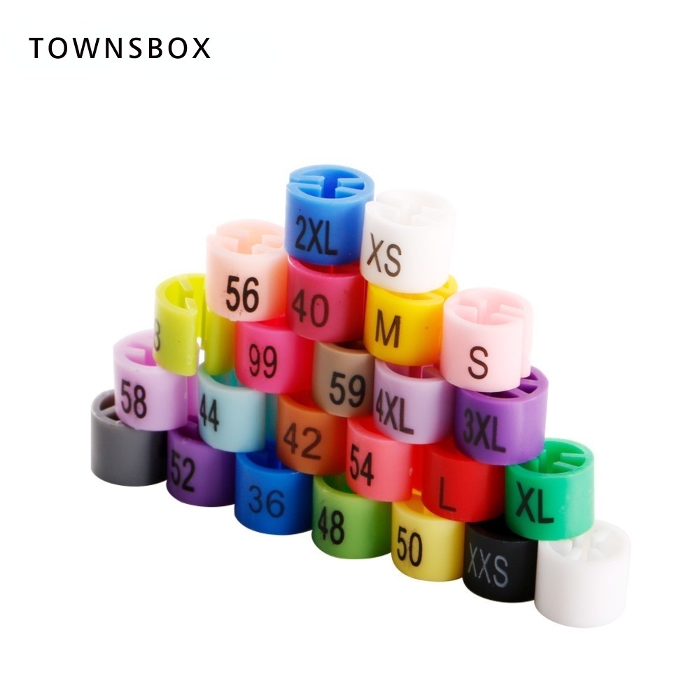 100 Pcs/lot Perprinted Size Markers For Hanger Garments Size Number