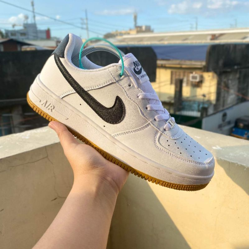 Nike Airforce1 White Leather shoes for | Shopee Philippines