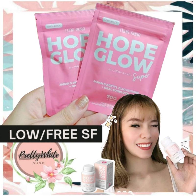 Hope Glow Advanced Glutathione Capsule Luna Aura (14 Caps Sachet 