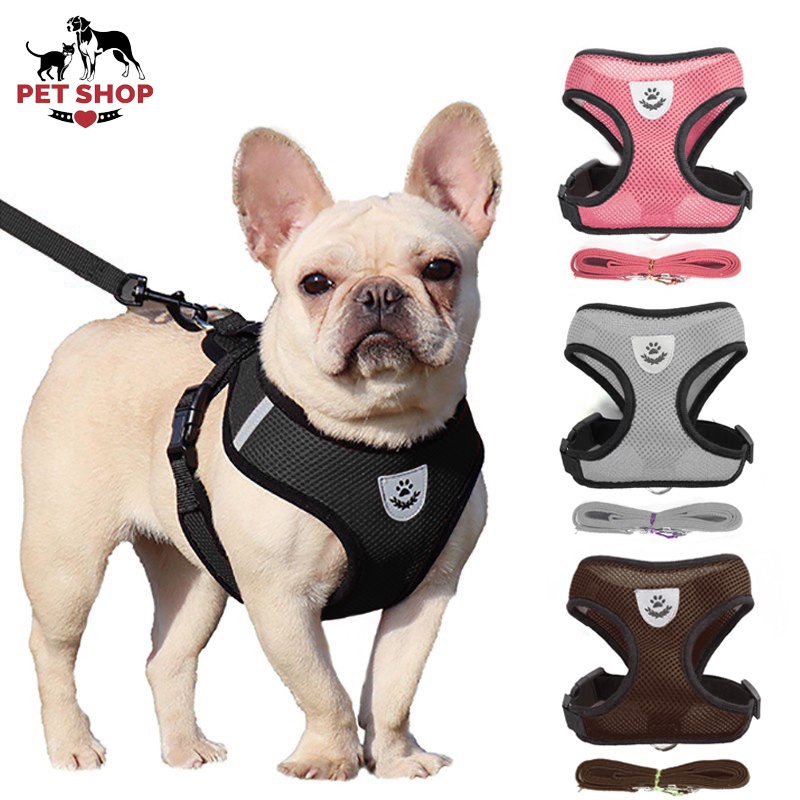High Quality Pet Dog Harness with Leash Cat Puppy Fashion Harness Mesh