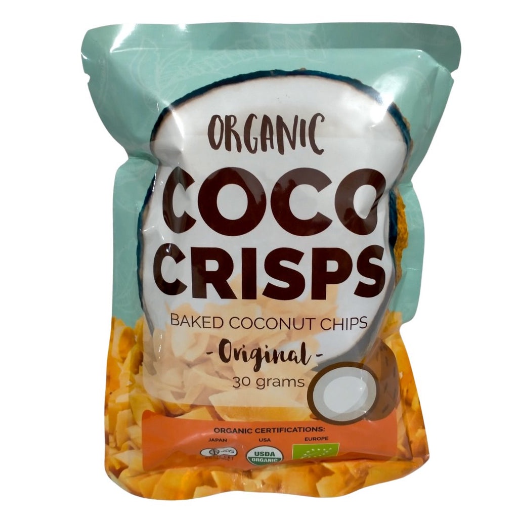 Organic Coco Crisps Baked Coconut Chips - Original (30g) | Shopee ...