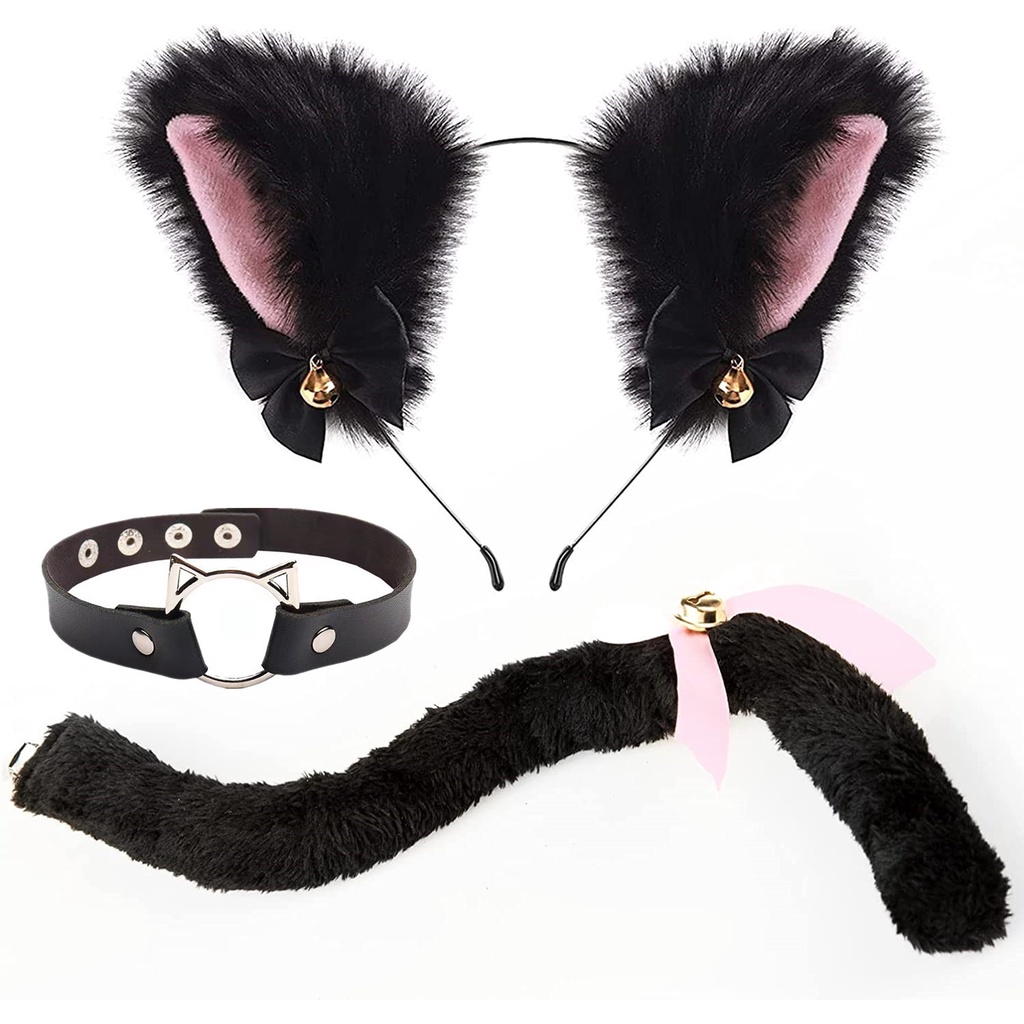 Cosplay Sexy Headband Set Accessories Fashion Kawaii Cat Ears Bell ...