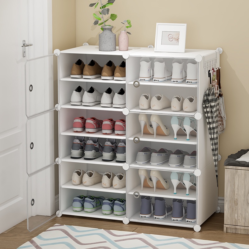 COD Shoe Rack Organizer Cabinet 4-8Layer Dust-Proof Drawer Type Screwless Stackable Big Size Black