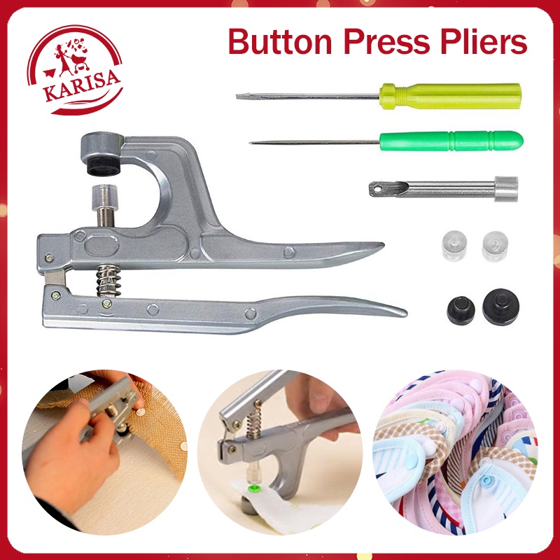 HandHeld Snap Button Plier Plastic Snap Button Installation Tool for