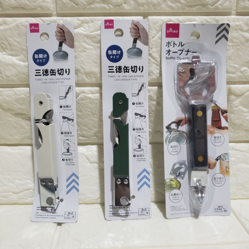 Daiso Can Opener 3in1 (can opene, wine opener, bottle opener) Shopee