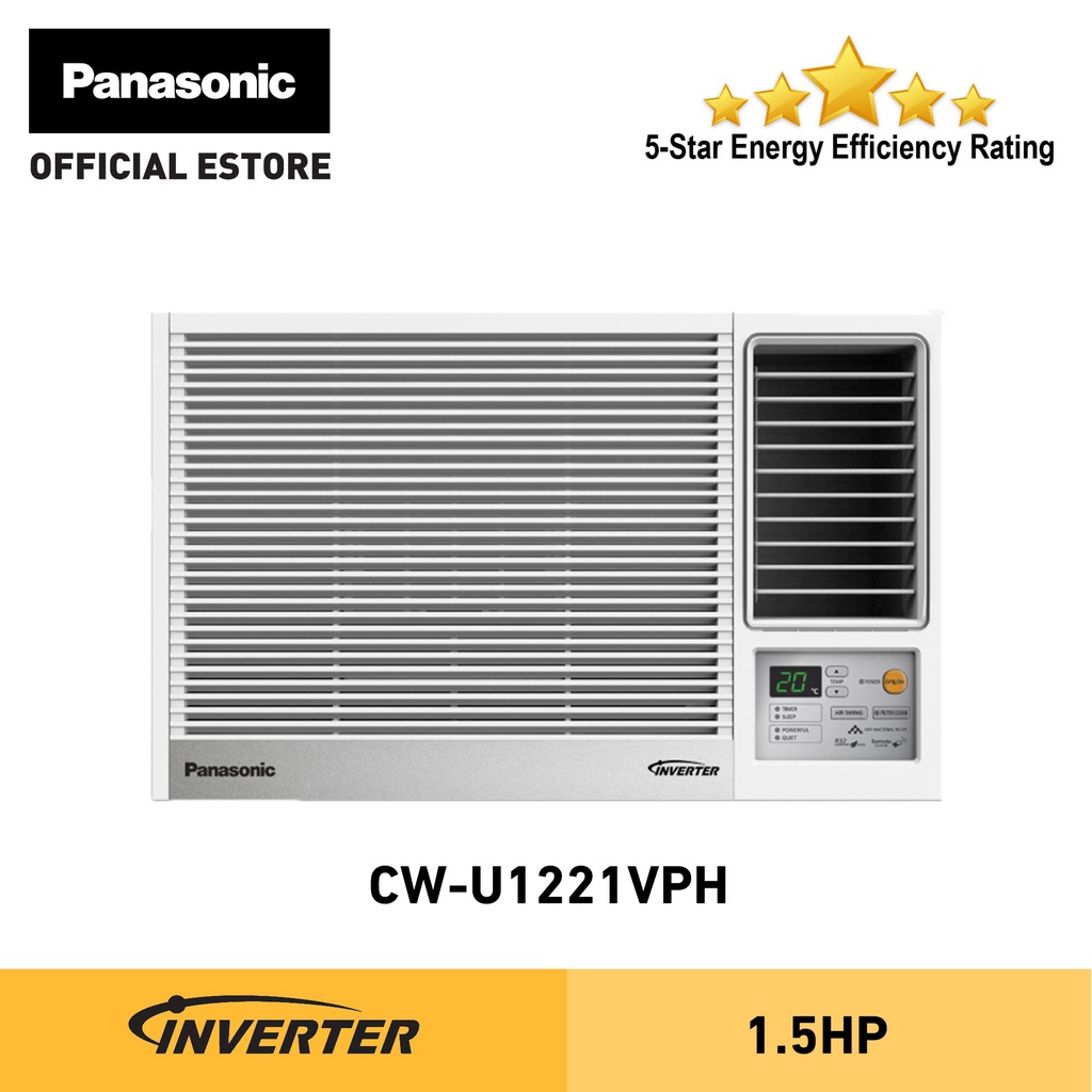 Panasonic CWU1221VPH 1.5HP Inverter Window Type Air Conditioner