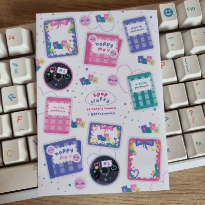 KPOP Crafts Glitter-Laminated Sticker Sheet | Shopee Philippines