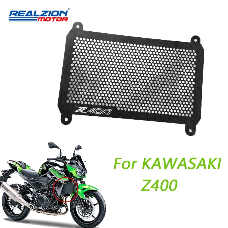 Motorcycle 2023 Plug play For Z400 Radiator Cover Guards Covers Z 400 Accessories 2022 2021 2020