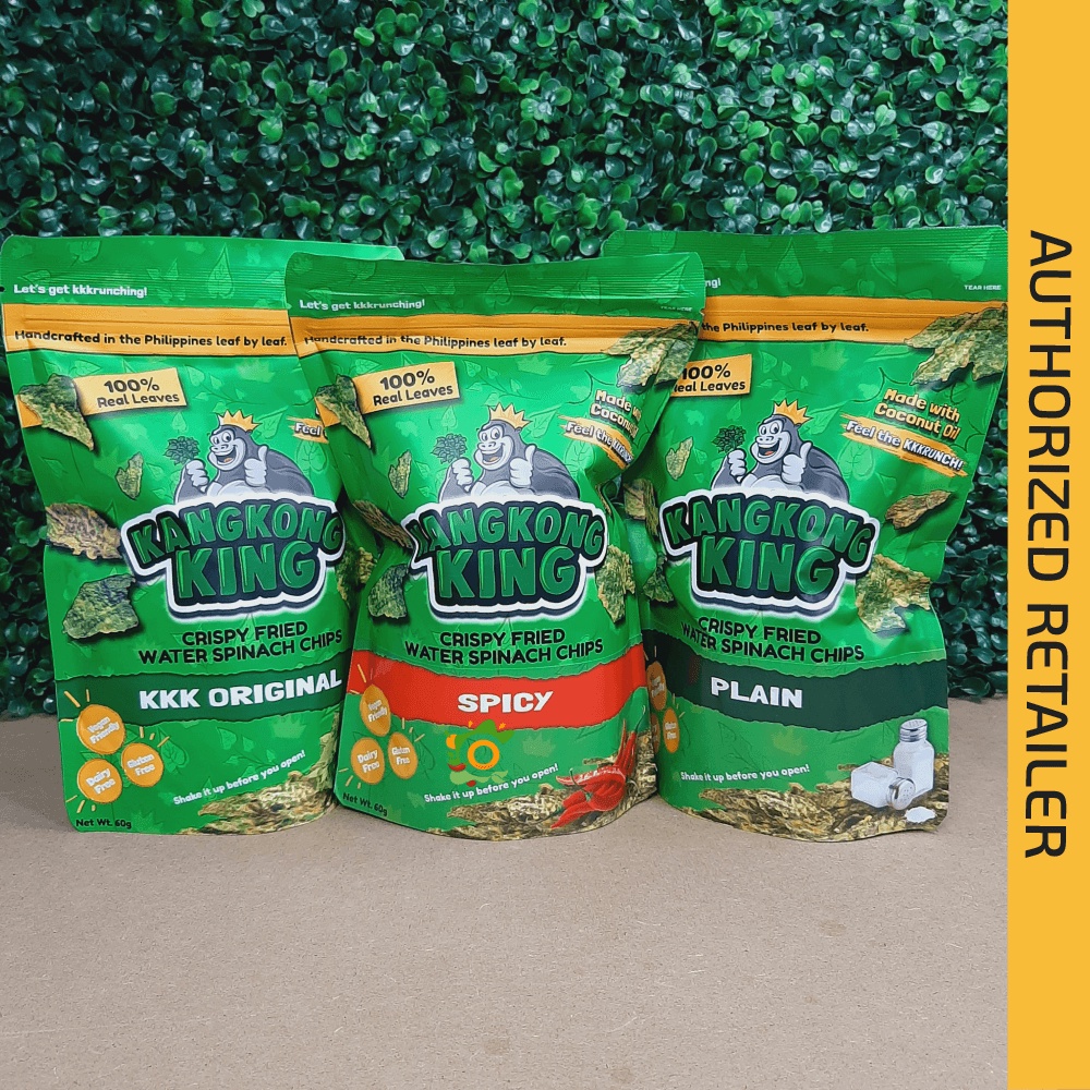 Kangkong King Chips 100 Real Leaves Vegan Glutenfree Shopee