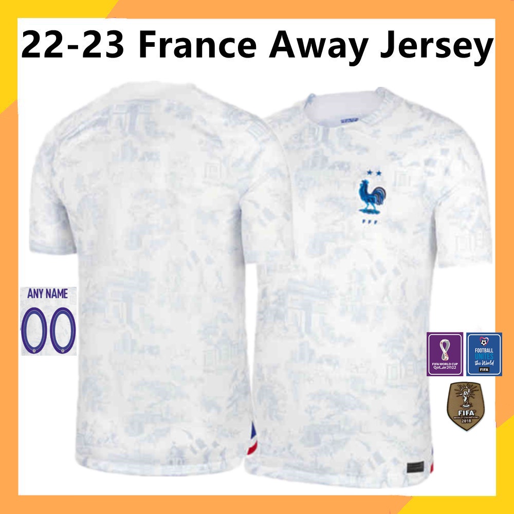 Mbappe Men 2022 2023 World Cup France Soccer Jersey Home Mbappe Jersey -  Teeholly