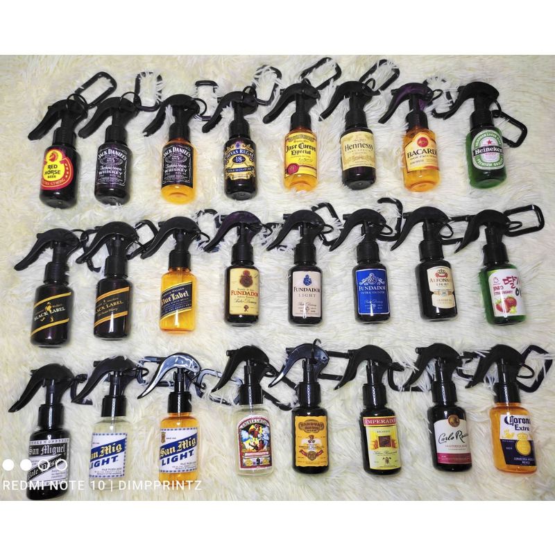 Brand Liquor Inspired Alcohol Spray Customized Bottle 60ml Souvenir