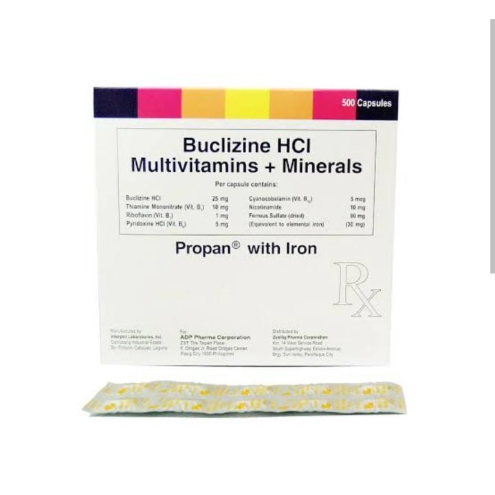 PROPAN IRON CAPSULE by 10's APPETITE STIMULANT ( MULTIVITAMINS + IRON