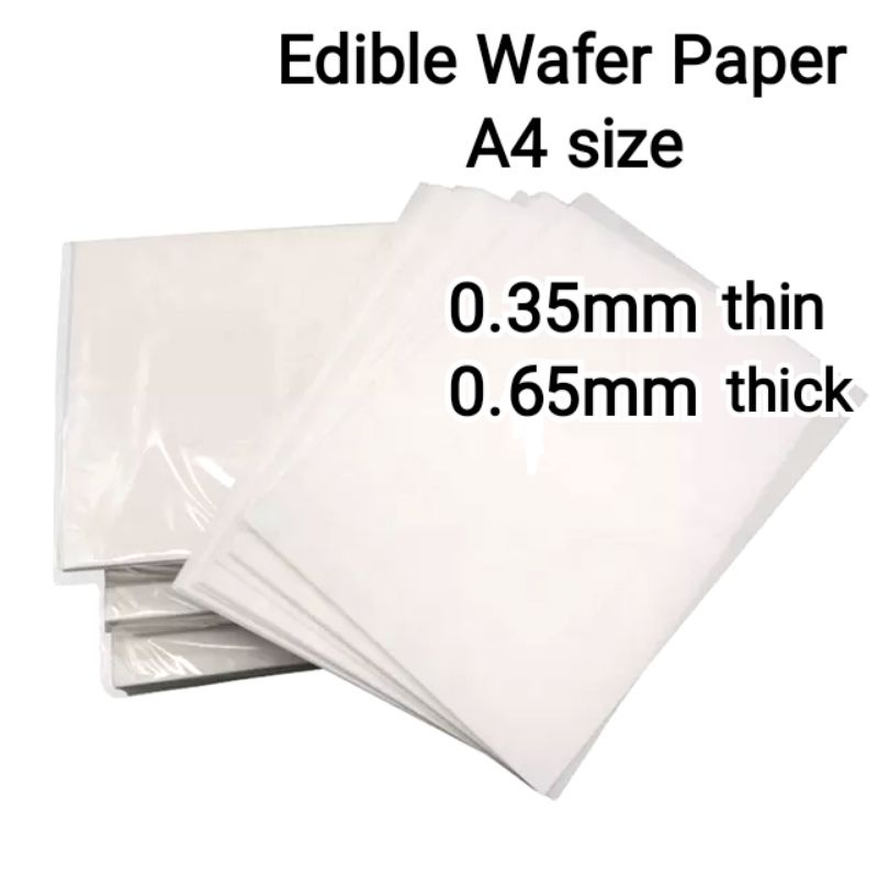 Edible Wafer Paper A4 size 0.35mm 0.45mm Shopee Philippines