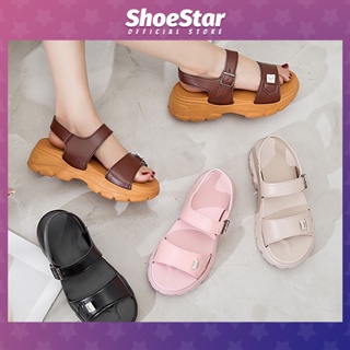 【Shoe star】Korean Style Trendy shoes fashion Sandals for woman (Add one size)