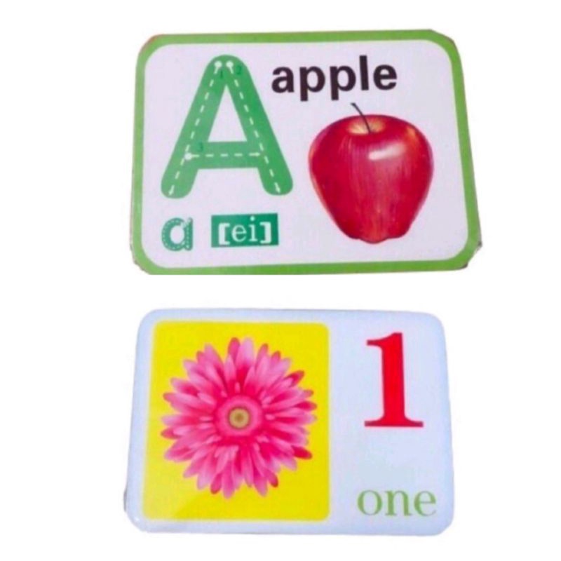 EDUCATIONAL FLASHCARDS BIG LETTERS NUMBERS | Shopee Philippines