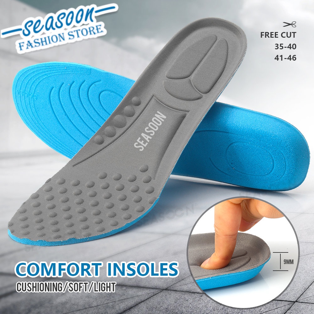 shock absorption Insoles for Men Full Length Massage Cushion shoe