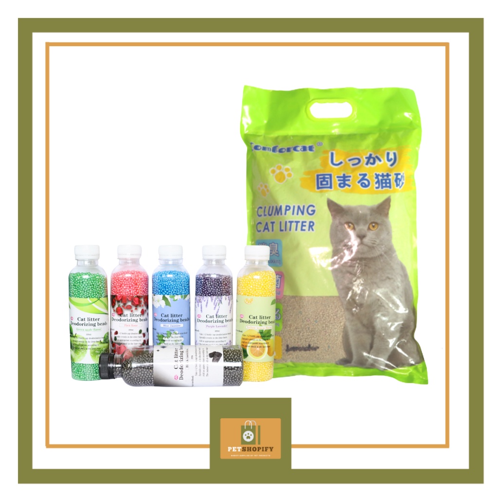 5L COMFORCAT CLUMPING CAT LITTER WITH CAT LITTER DEODORIZING BEADS